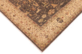 handmade Traditional Kafkaz Chobi Ziegler Brown Beige Hand Knotted RECTANGLE 100% WOOL area rug 8 x 10