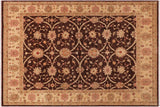 handmade Transitional Kafkaz Chobi Ziegler Brown Beige Hand Knotted RECTANGLE 100% WOOL area rug 8 x 9
