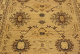 handmade Traditional Kafkaz Chobi Ziegler Tan Lt. Brown Hand Knotted RECTANGLE 100% WOOL area rug 4 x 6