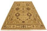 handmade Traditional Kafkaz Chobi Ziegler Tan Lt. Brown Hand Knotted RECTANGLE 100% WOOL area rug 4 x 6