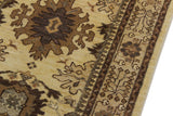 handmade Traditional Kafkaz Gold Tan Hand Knotted RUNNER 100% WOOL area rug 3 x 9