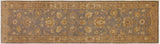 handmade Transitional Kafkaz Gray Brown Hand Knotted RUNNER 100% WOOL area rug 3 x 11