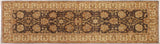 handmade Transitional Kafkaz Gray Ivory Hand Knotted RUNNER 100% WOOL area rug 3x25 