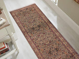 handmade Traditional Abasi Afsha Green Beige Hand Knotted RUNNER 100% WOOL area rug 3x13