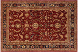 Classic Ziegler Dean Rust Blue Hand-Knotted Wool Rug - 9'0'' x 12'2''