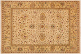 Oriental Ziegler Greg Beige Gold Hand-Knotted Wool Rug - 8'11'' x 11'11''