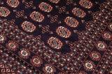 handmade Geometric Bokhara Blue Blue Hand Knotted RECTANGLE 100% WOOL area rug 8x10