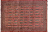 handmade Geometric Bokhara Peach Black Hand Knotted RECTANGLE 100% WOOL area rug 9x12