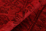 A05196, 9 3"x1111",Over Dyed                     ,9x12,Red,ROSE,Hand-knotted                  ,Pakistan   ,100% Wool  ,Rectangle  ,652671195808