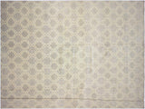 Shabby Chic Ziegler Rahi Ivory/Gray Wool&Silk Rug - 17'8'' x 27'2''
