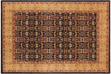 Bohemien Ziegler Kathy Blue Gold Hand-Knotted Wool Rug - 9'1'' x 11'7''