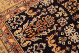 handmade Transitional Kafkaz Chobi Ziegler Blue Gold Hand Knotted RECTANGLE 100% WOOL area rug 9 x 12