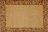 Modern Ziegler Denise Tan Brown Hand-Knotted Wool Rug - 8'10'' x 11'10''