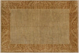 Bohemian Ziegler Tammy Green Brown Hand-Knotted Wool Rug - 8'11'' x 11'10''