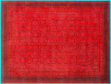 Overdyed Color Reform Mao Red/Red Hand-Knotted Rug  9'1 x 11'7