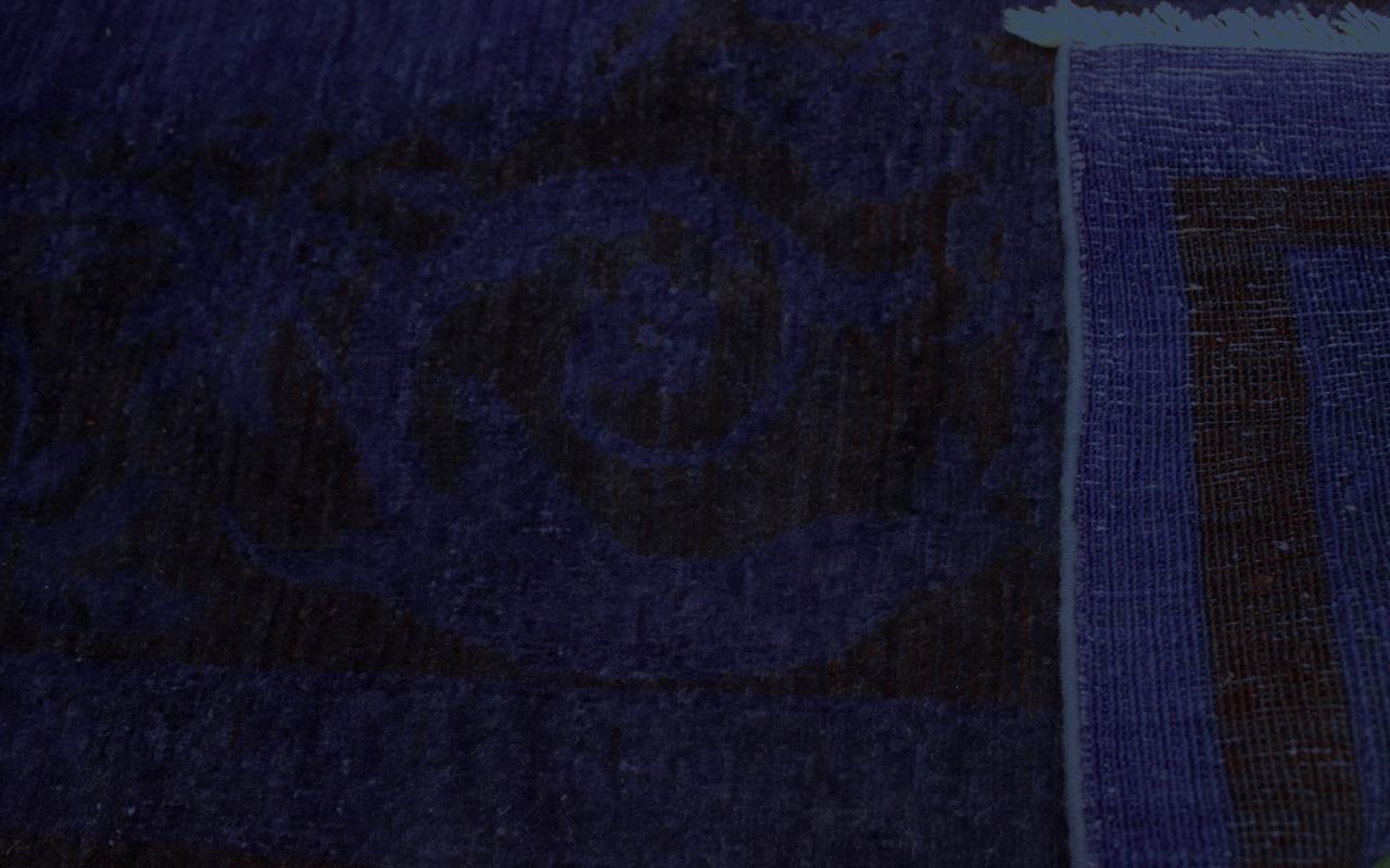 A08194, 810"x12 6",Over Dyed  ,9x13,Blue,BLUE,Hand-knotted                  ,Pakistan   ,100% Wool  ,Rectangle  ,652671171970