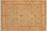 Boho Chic Ziegler Marvella Gray Green Hand-Knotted Wool Rug - 8'8'' x 11'6''