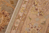 handmade Transitional Kafkaz Chobi Ziegler Lt. Gray Lt. Green Hand Knotted RECTANGLE 100% WOOL area rug 9 x 12