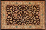 handmade Traditional Kafkaz Chobi Ziegler Brown Tan Hand Knotted RECTANGLE 100% WOOL area rug 9 x 12