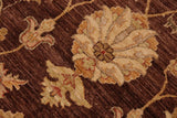 handmade Traditional Kafkaz Chobi Ziegler Brown Beige Hand Knotted RECTANGLE 100% WOOL area rug 9 x 11