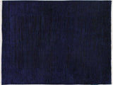 Over Dyed Marco Blue/Purple Hand-Knotted Rug  - 3'1 x 4'7