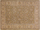 handmade Transitional Kafkaz Gold Ivory Hand Knotted RECTANGLE 100% WOOL area rug 6x8