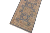 handmade Traditional Kafkaz Blue Ivory Hand Knotted RUNNER 100% WOOL area rug 3 x 13