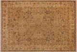 handmade Traditional Kafkaz Chobi Ziegler Taupe Beige Hand Knotted RECTANGLE 100% WOOL area rug 9 x 12