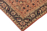 handmade Traditional Kafkaz Chobi Ziegler Peach Blue Hand Knotted RECTANGLE 100% WOOL area rug 9 x 12