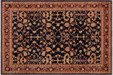 Bohemien Ziegler Brittany Blue Brown Hand-Knotted Wool Rug- 9'0'' x 11'10''