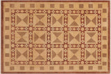 handmade Transitional Kafkaz Chobi Ziegler Beige Tan Hand Knotted RECTANGLE 100% WOOL area rug 9 x 12