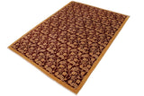 handmade Transitional Kafkaz Chobi Ziegler Red Gold Hand Knotted RECTANGLE 100% WOOL area rug 9 x 12