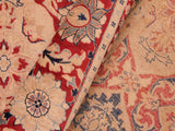 handmade Traditional Kirman Red Tan Hand Knotted RECTANGLE 100% WOOL area rug 8x10