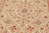 handmade Geometric Kafkaz Chobi Ziegler Ivory Blue Hand Knotted RECTANGLE 100% WOOL area rug 8 x 12