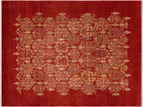 Antique Vegetable Dyed Jaimee Red/Tan Wool Rug - 8'2'' x 10'0''