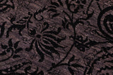 handmade Traditional Kafkaz Chobi Ziegler Charcoal Gray Hand Knotted RECTANGLE WOOL&SILK area rug 9 x 12