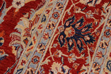 handmade Traditional Kafkaz Chobi Ziegler Rust Blue Hand Knotted RECTANGLE 100% WOOL area rug 9 x 12