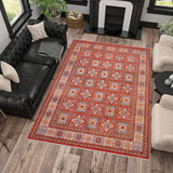 handmade Transitional Kafkaz Chobi Ziegler Rust Beige Hand Knotted RECTANGLE 100% WOOL area rug 9 x 12