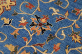 handmade Traditional Kafkaz Chobi Ziegler Blue Beige Hand Knotted RECTANGLE 100% WOOL area rug 9 x 12