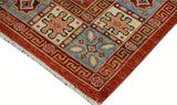 A09703, 511"x 9 2",Transitional                  ,6x9,Rust,LT. BLUE,Hand-knotted                  ,Pakistan   ,100% Wool  ,Rectangle  ,652671179464