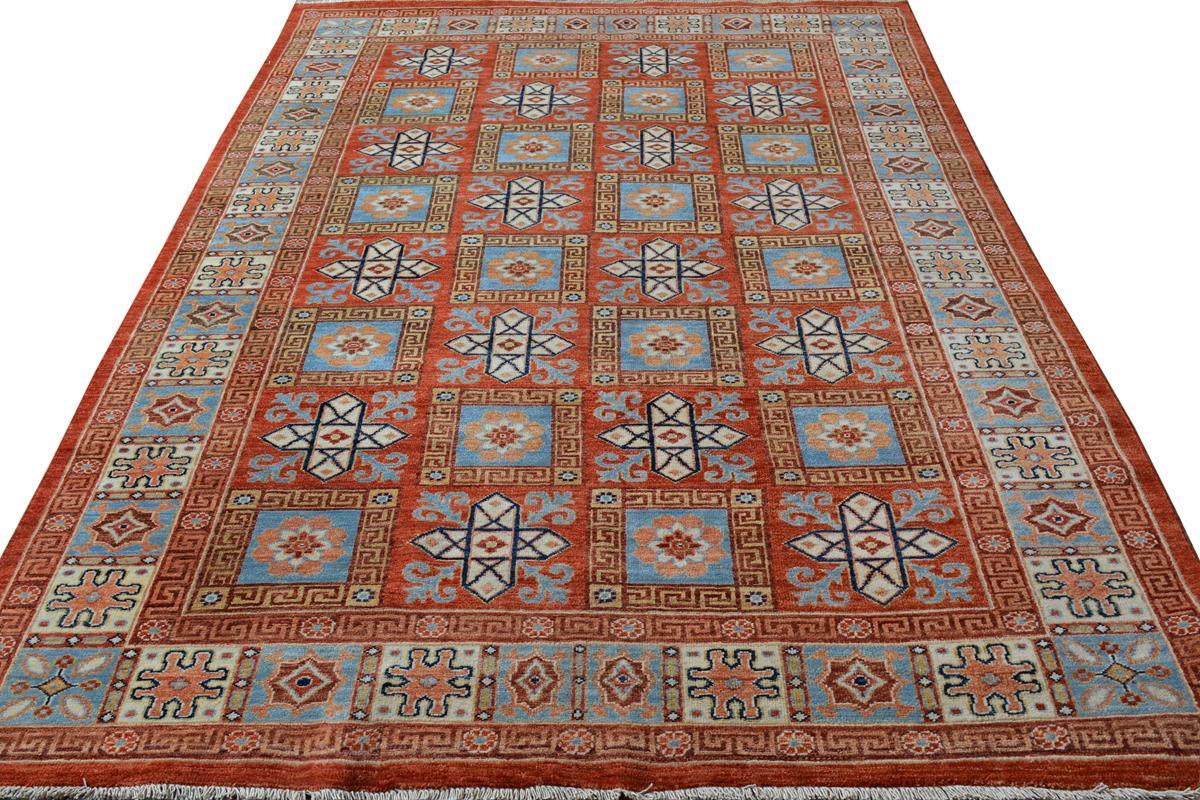 A09703, 511"x 9 2",Transitional                  ,6x9,Rust,LT. BLUE,Hand-knotted                  ,Pakistan   ,100% Wool  ,Rectangle  ,652671179464