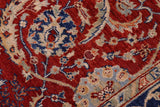 handmade Traditional Kafkaz Chobi Ziegler Rust Blue Hand Knotted RECTANGLE 100% WOOL area rug 6 x 8