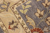handmade Transitional Kafkaz Gray Ivory Hand Knotted RUNNER 100% WOOL area rug 3 x 12