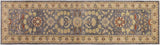Oriental Ziegler Lesley Gray Ivory Hand-Knotted Wool Runner  - 2'10'' x 11'9''