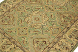handmade Traditional Kafkaz Chobi Ziegler Lt. Green Ivory Hand Knotted RECTANGLE 100% WOOL area rug 4 x 6