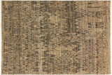 Modern Ziegler Aide Gray Blue Hand-Knotted Wool Rug - 4'1'' x 6'3''