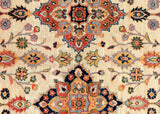 handmade Traditional Kafkaz Chobi Ziegler Ivory Blue Hand Knotted RECTANGLE 100% WOOL area rug 5 x 7