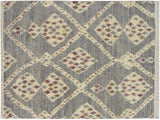 Eclectic Moroccan Connie Gray/Ivory Wool Rug - 3'11'' x 6'0''