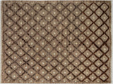 handmade Modern Moroccan Hi Tan Brown Hand Knotted RECTANGLE 100% WOOL area rug 8x10