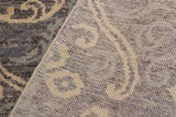 Handmade Kafakz Chobi Ziegler Modern Contemporary Gray Gray Hand Knotted RECTANGLE WOOL&SILK area rug 2 x 3